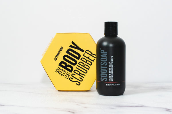 Hand & Body Bundle | SOOTSOAP Hand & Body Soap + Tooletries Body Scrubber