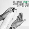 Actually Enjoy your Sanitizing Experience! 2 hands dispensing SOOTSOAP Hand Sanitizer pump