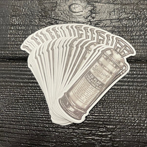 SOOTSOAP vintage extinguisher sticker, 4